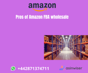 Pros of Amazon FBA wholesale